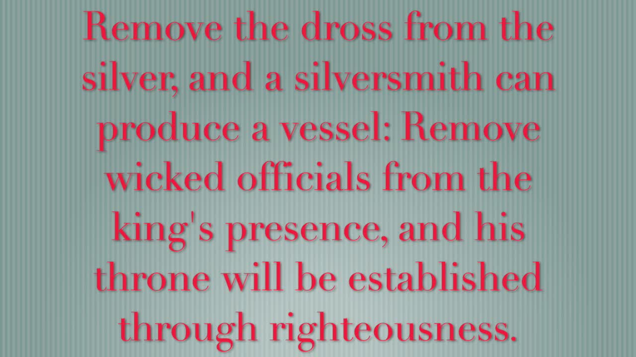 Proverbs 25