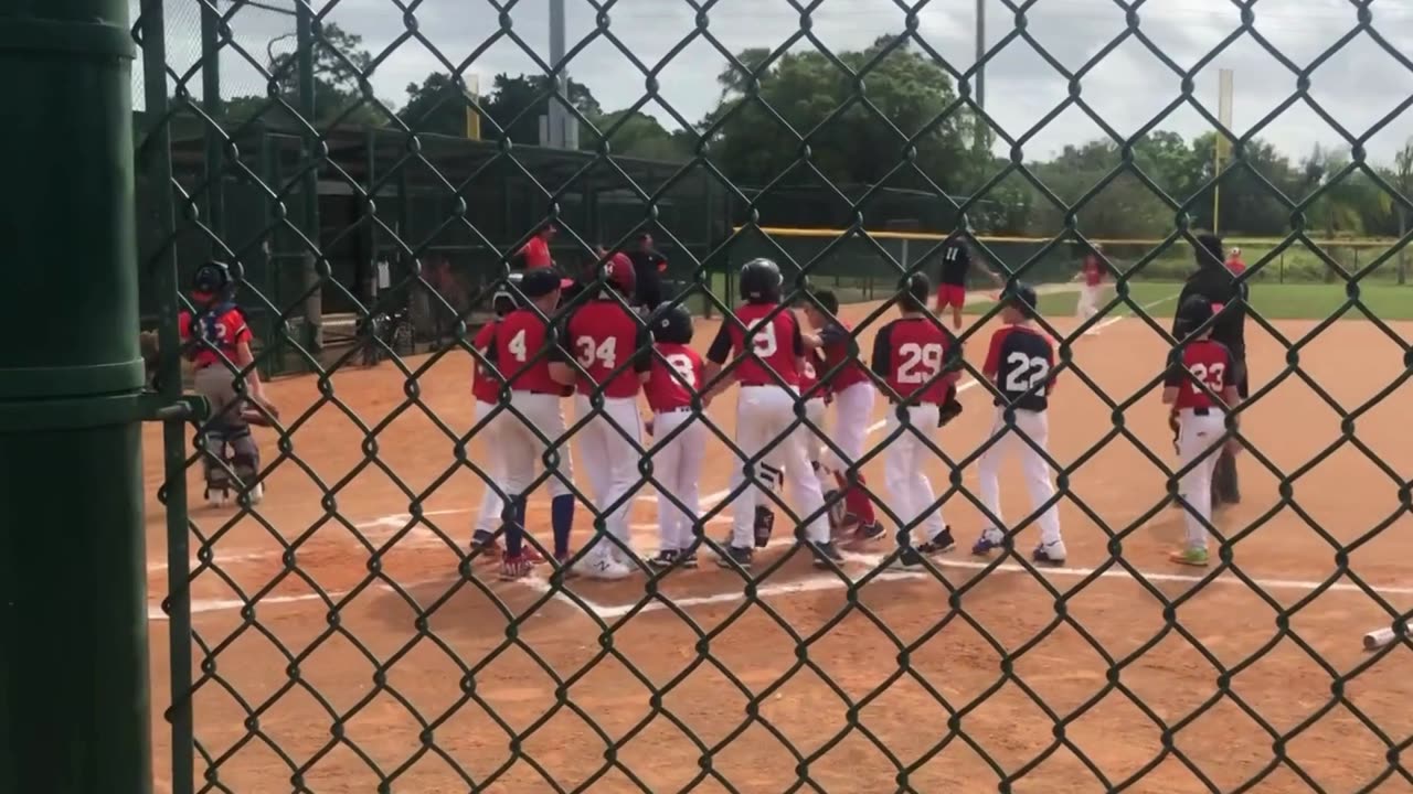 11 Year Old's First Home Run - A Grand Slam!!