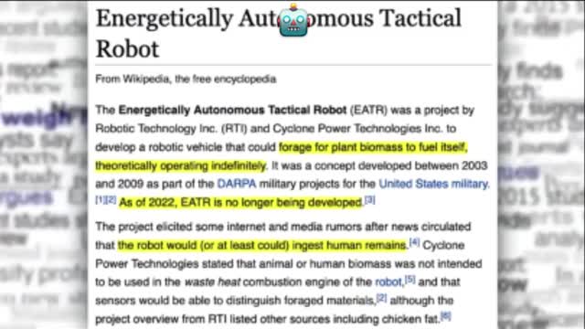 Human Consuming Robots