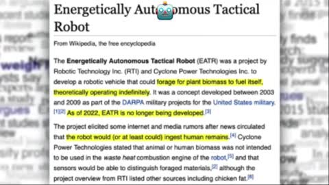 Human Consuming Robots