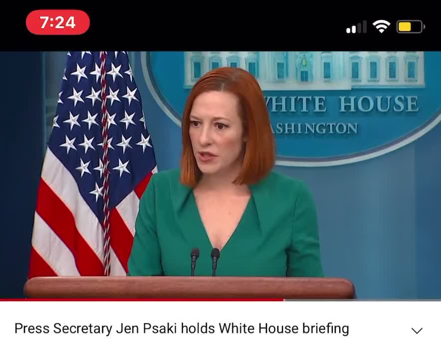 US Press Secretary Jen Psaki: "Regime change is not the policy of United States"