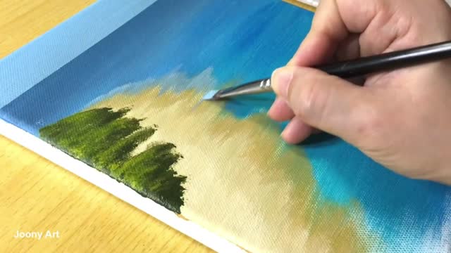Depict A Corner Of The Leaves In The Sea View