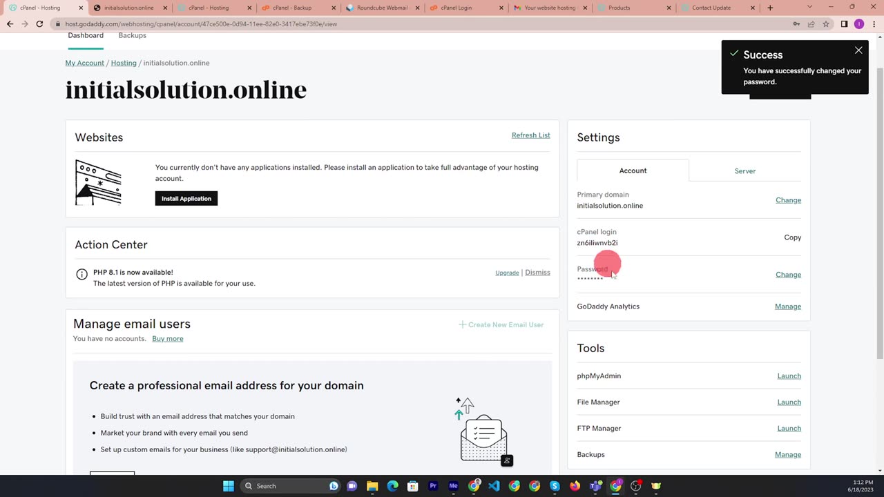 How do i get to my cPanel in GoDaddy