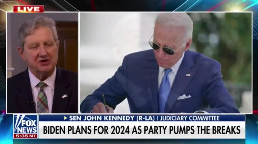 "Better Off Selling Catheters": Senator John Kennedy RIPS INTO Biden