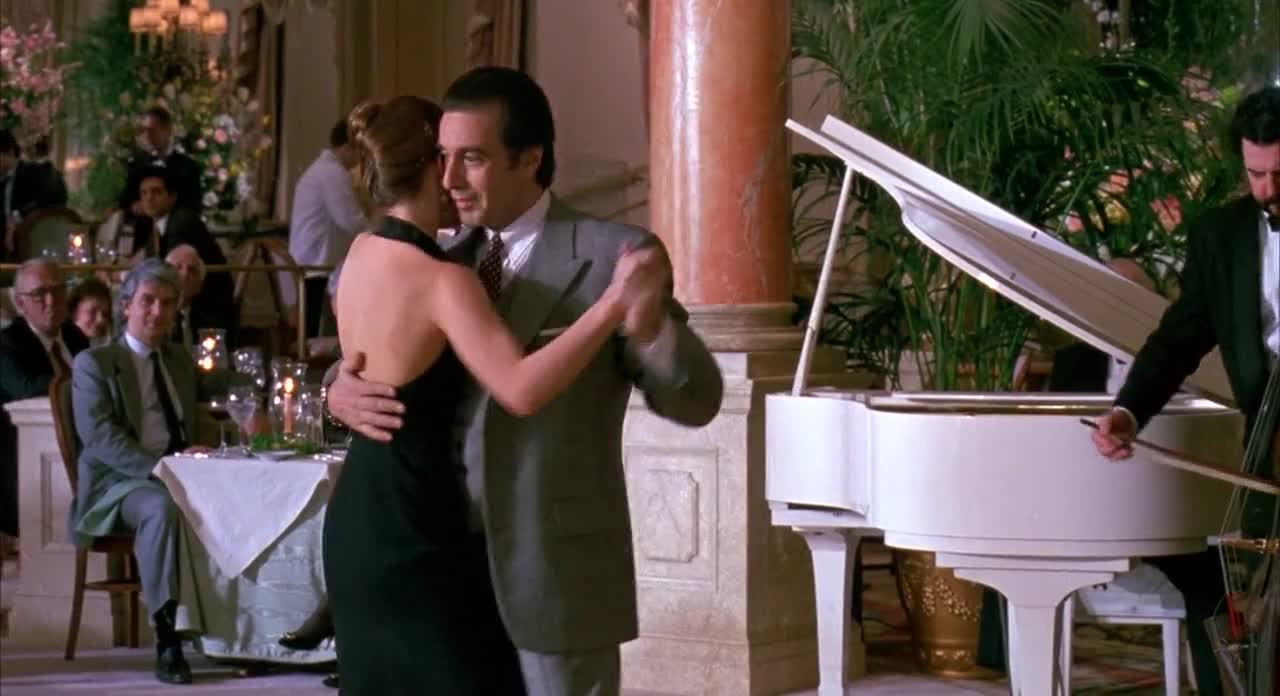 Dance Clip. Frank Teaches Donna to Tango.