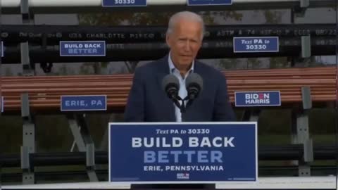 Biden is "Trying his Breast"