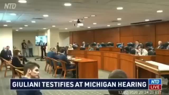 Michigan election hearing, eyewitness testimony.