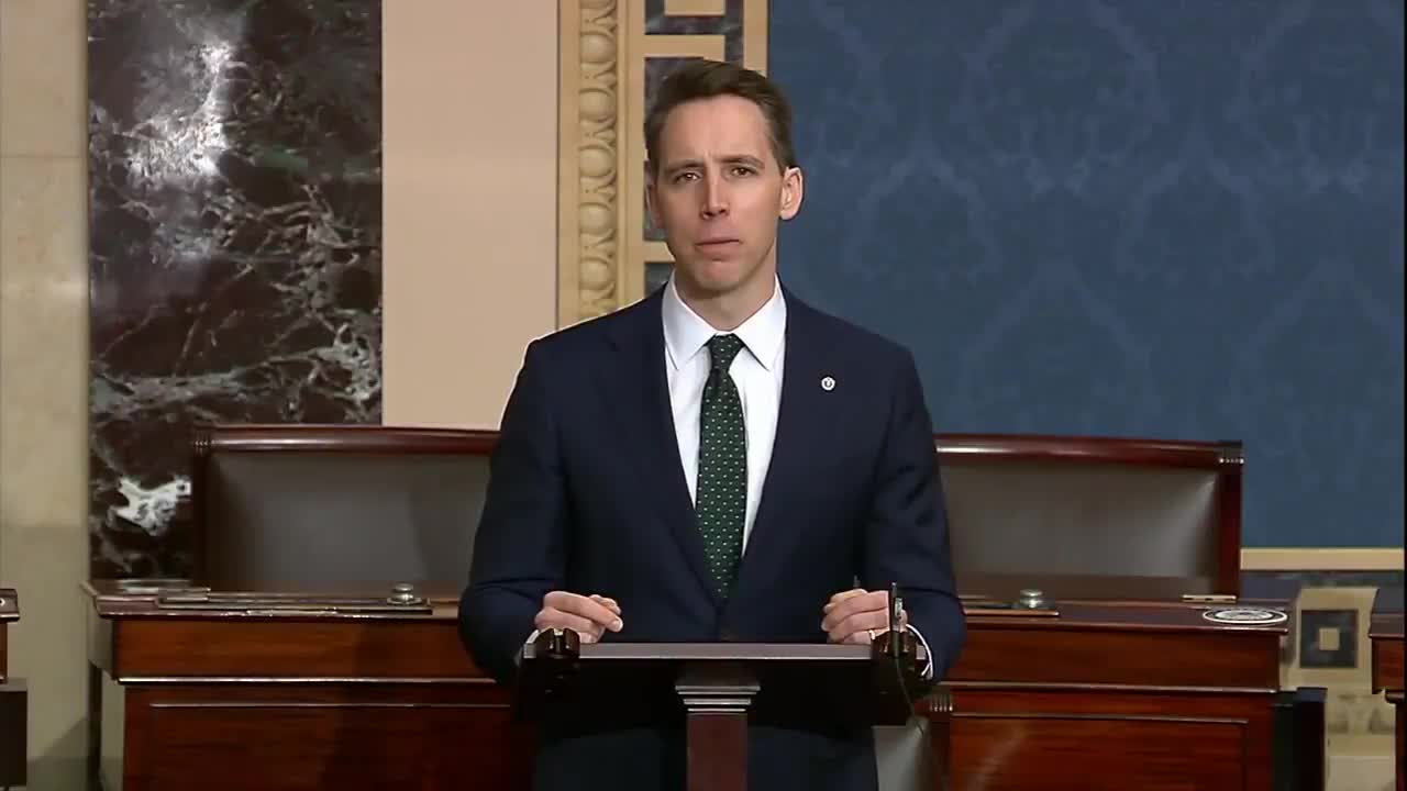 Senator Hawley Gives Heartbreaking Address On COVID Relief