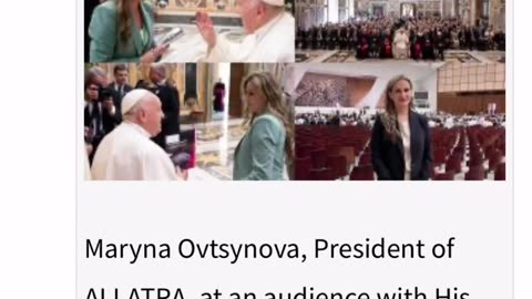 🚨ALLATRA IPM honored with historic recognition an Apostolic Blessing from His Holiness Pope Francis.