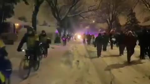 Vid: Canada Police Fine People Being out Past 10PM Covid Curfew