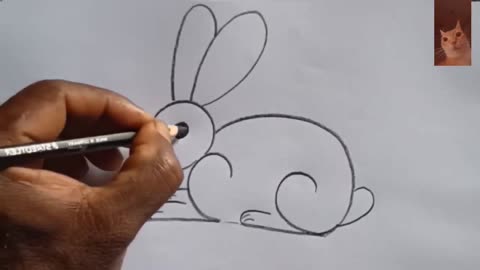 How to draw rabbit kids learning