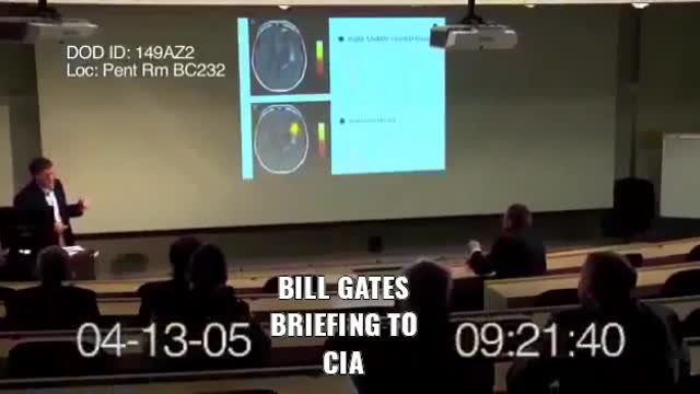 Bill Gates Briefs CIA about Vaccine that affects thought!!