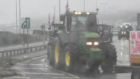 UK farmers continue protests against radical climate change policies in Dover