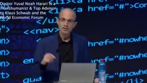 Dr. Yuval Noah Harari, Top Advisor to Klaus Schwab.
