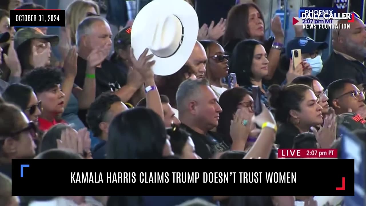 Kamala Harris Claims Trump Doesn't Trust Women