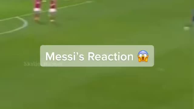 Messi reaction