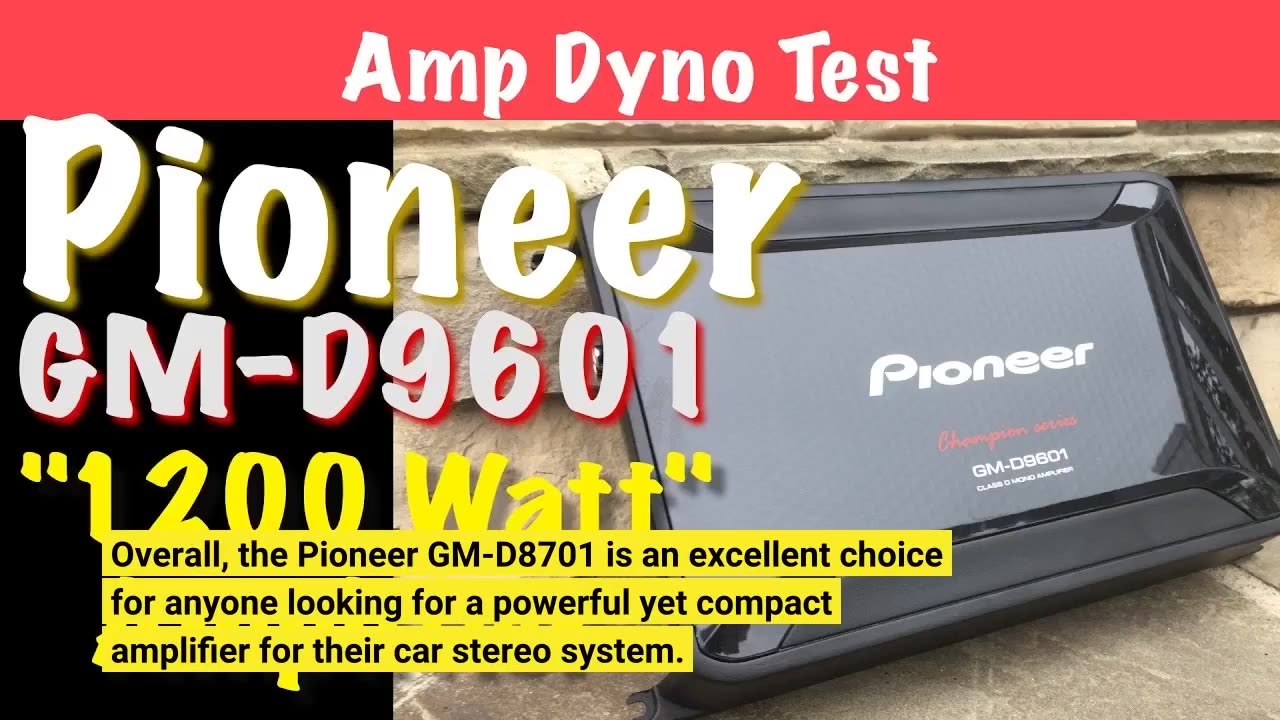 Pioneer GM-D8701 1600W Max 1-Channel GM Digital Champion-Overview