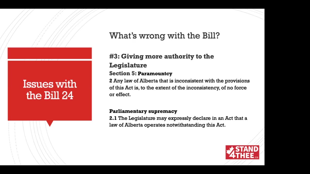 Bill 24: Hijacking AB Bill of Rights - Rebecca Sheppard