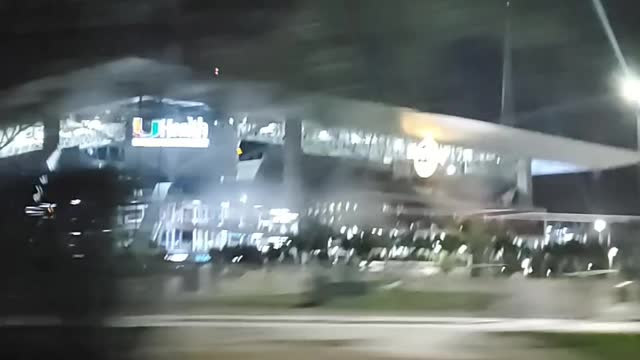 Drive by view of Hard Rock Stadium