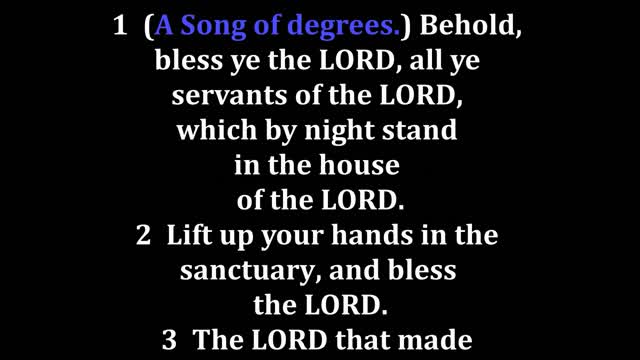 Psalms 134 King James version