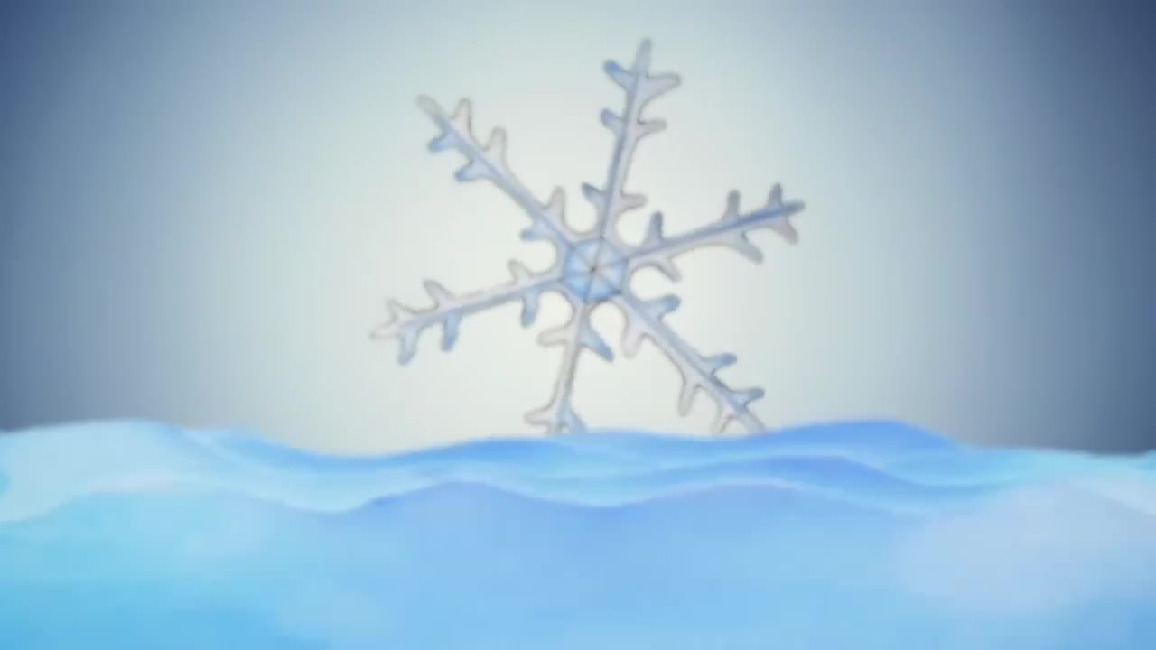 Explanation of the relationship between water and snowflake and its composition