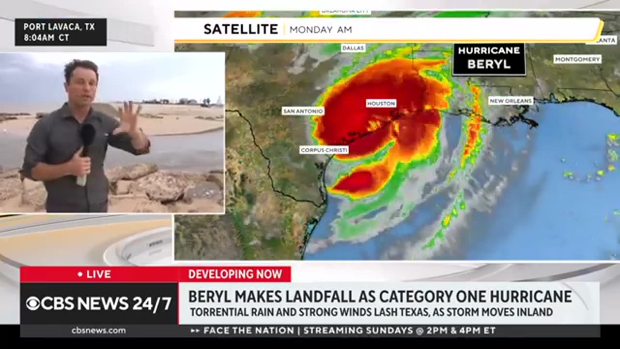 Here's where Hurricane Beryl is headed next after hitting Texas coast CBS News