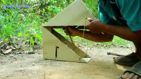 Simple wild cat trap || trap wild cat in simple trick