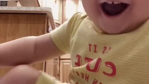 Cute Baby And Cute Dog