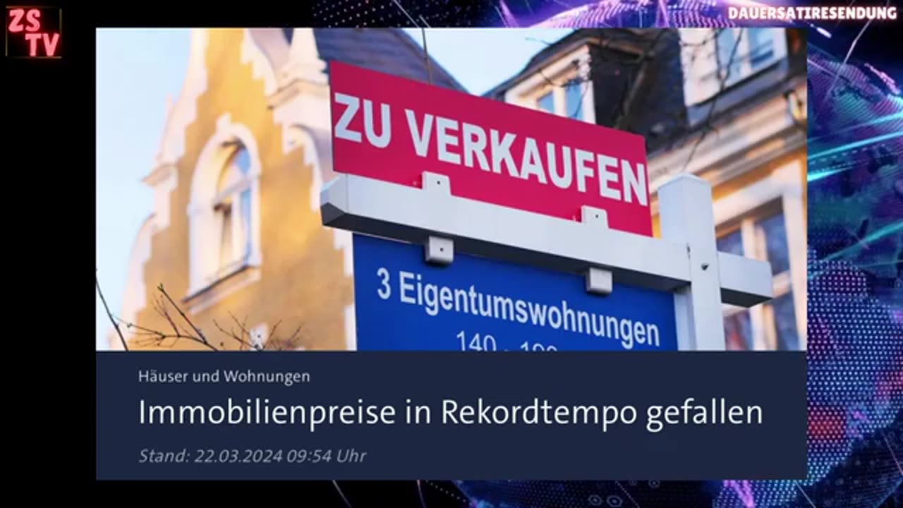 Immobilien-Preise sinken & Insolvenzen steigen - Sind wir Bankrott? Zeig Schnute TV 24.o3.2024