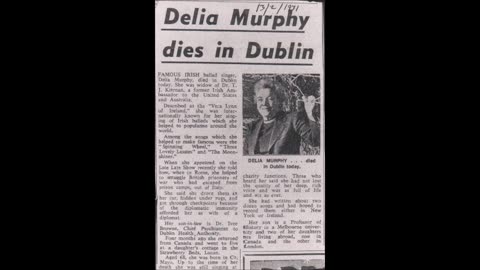 Delia Murphy Profile by John Bowman February 2021