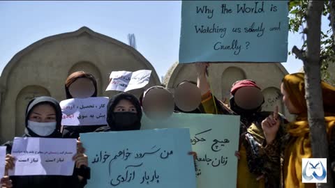 Afghan women protest against Taliban's all-male government