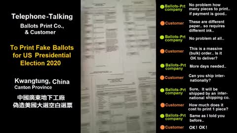 Ballots Printed in China