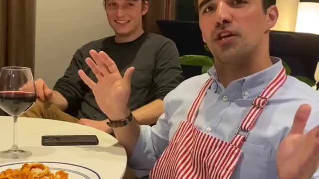 Donald Trump just cooked some pasta and is discussing the recipe