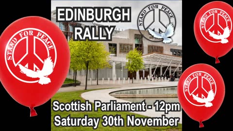 Stand For Peace is Coming to Edinburgh