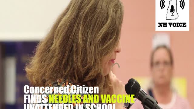 #NHVOICE VACCINES AND NEEDLES LEFT UNATTENDED