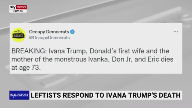 Ivana Trump's death brought out 'really unfortunate' politicised behaviour