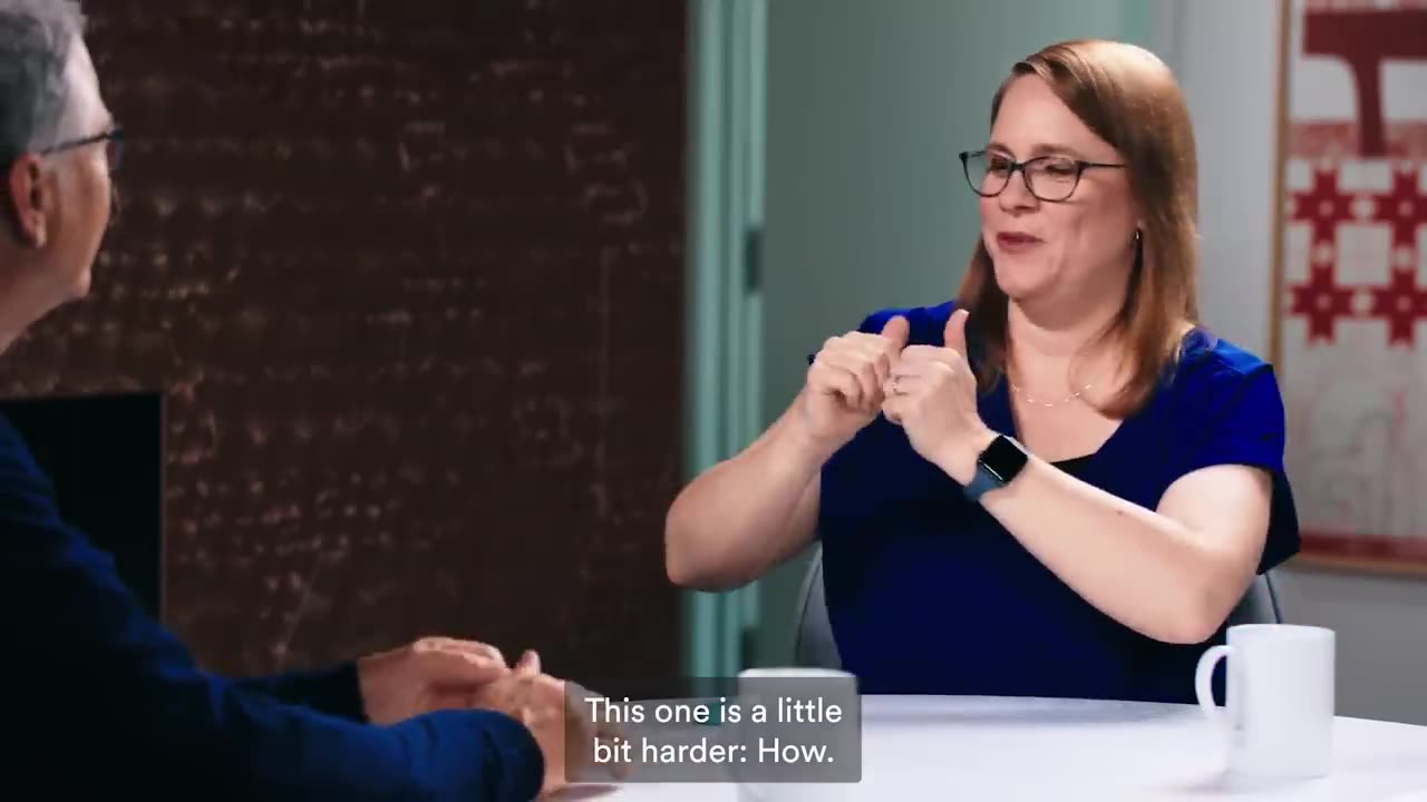 Bill Gates learns ASL with the Washington State Teacher of the Year