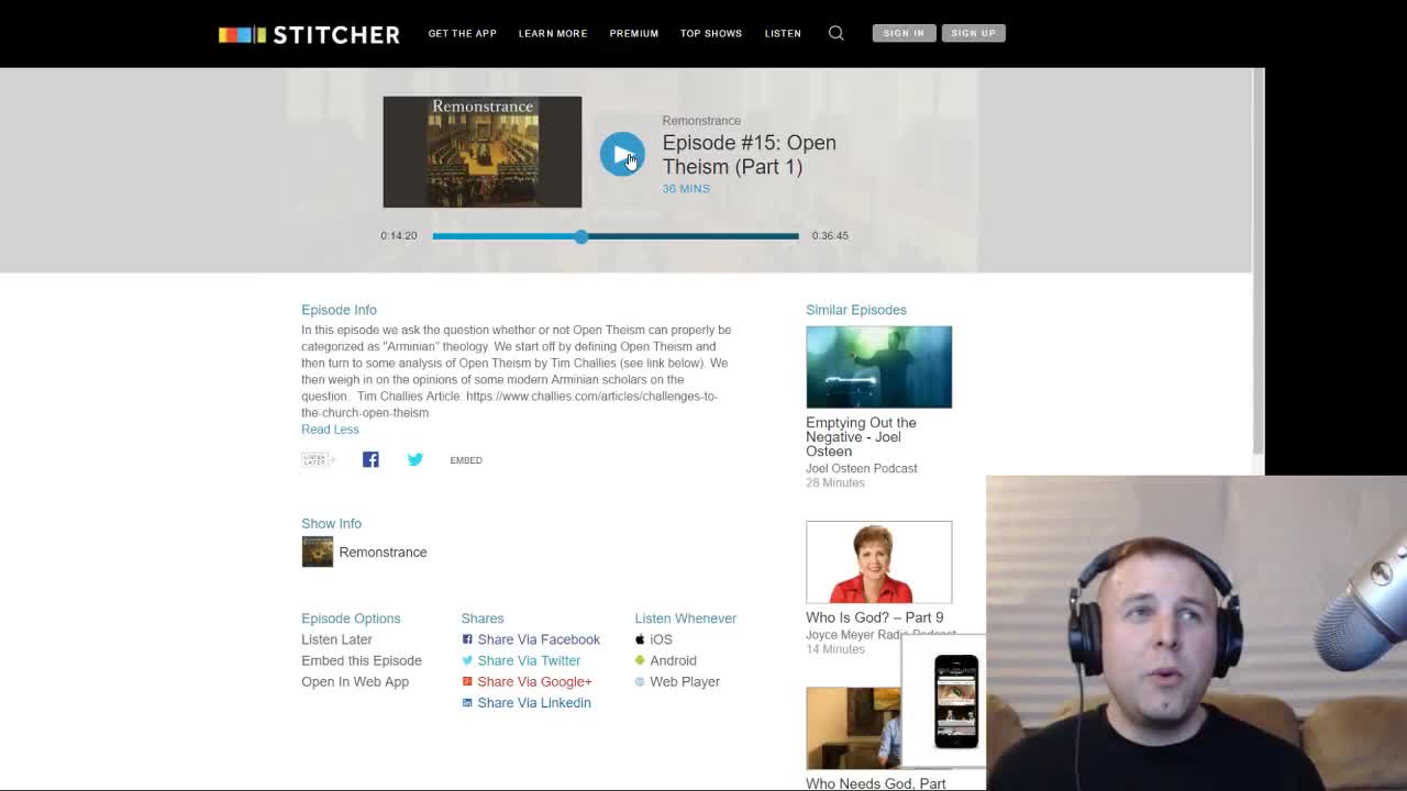 EP176 Response to Remonstrance on Open Theism Part1a