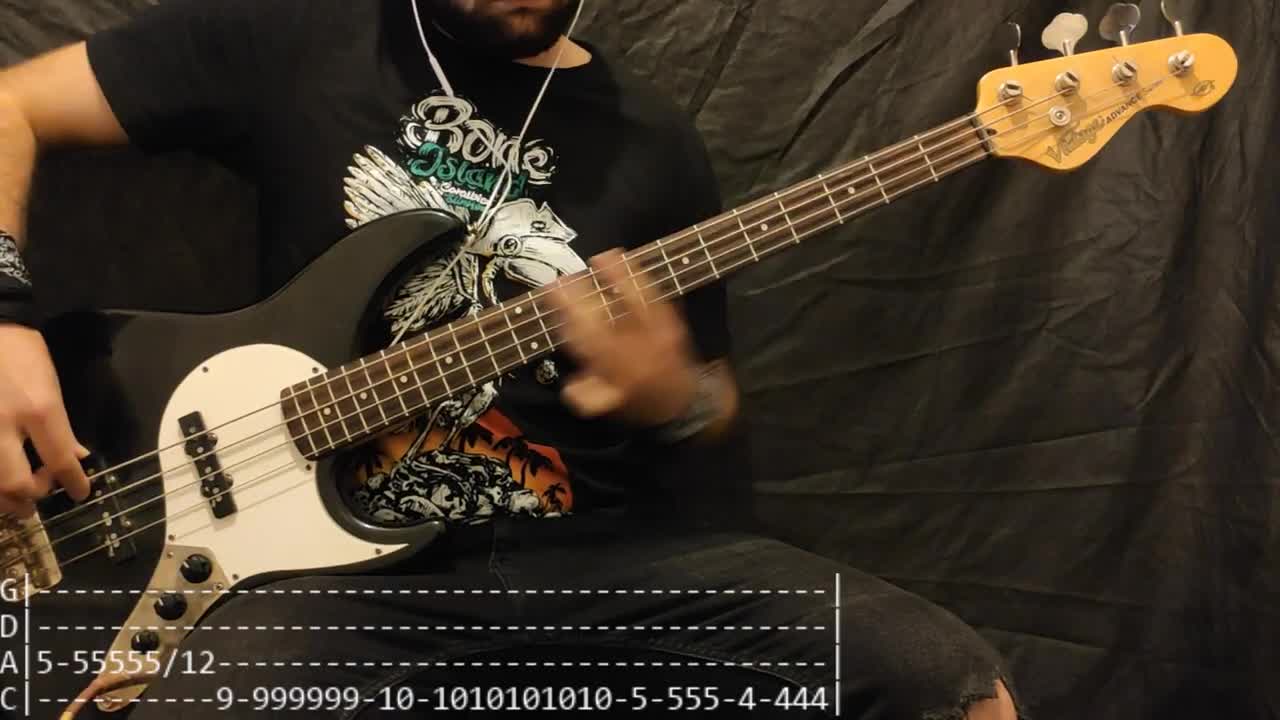 Lord Of The Lost - Dry The Rain Bass Cover (Tabs)