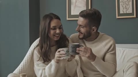 Couple enjoy Vegan Milk