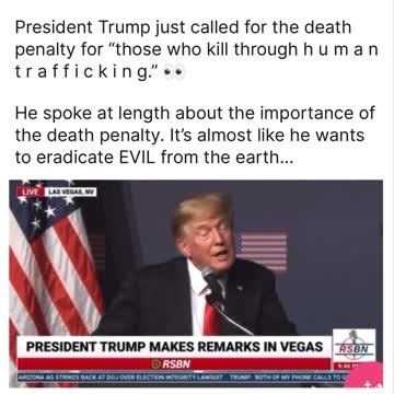 Death Penalty for Human Traffickers