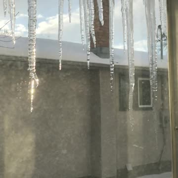 Sunny Icicles in Manitoba