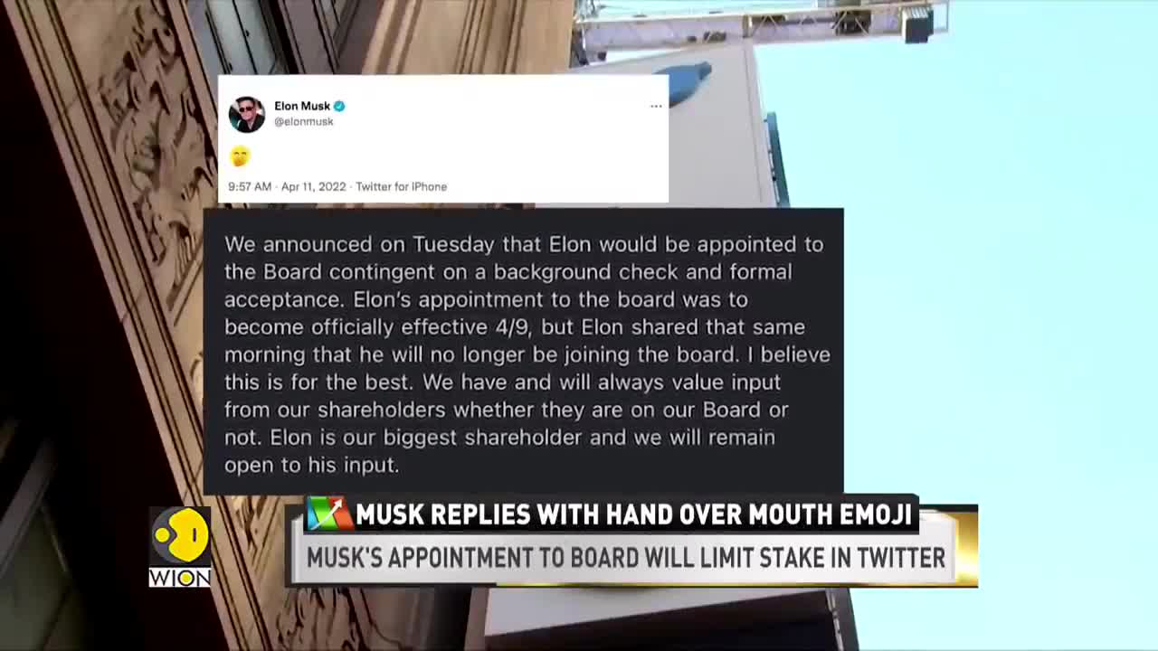 Elon Musk drops out of Twitter board | Business News | Latest English News |