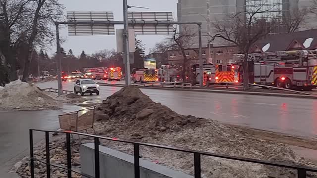 Have you ever seen as many fire-trucks as this situation?