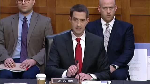 Senator Cotton Questioning Supreme Court Nominee Brown Jacks