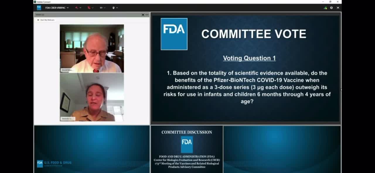 FDA committee member express doubts about the effectiveness of the Pfizer vaccine.