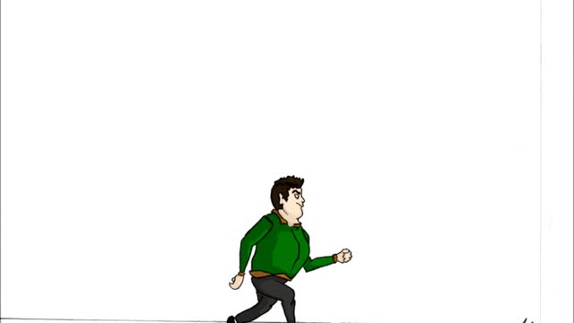 Running animation sketch