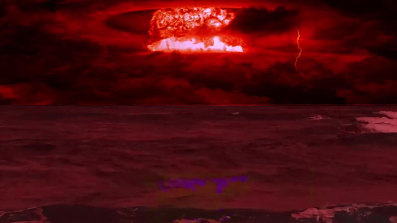 Waves at the beach at night, Big Red Nuke