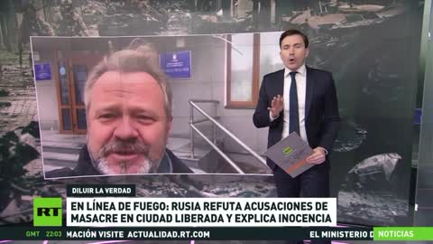 la Russia respinge le accuse di uccisione di civili a Bucha,vicino a Kiev,che mostrano i cadaveri di civili per le strade, e le ha descritte come mera "messa in scena" delle autorità ucraine "per i media occidentali".