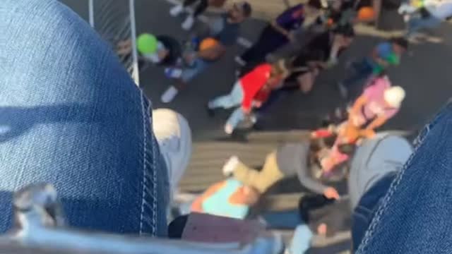 : "don't go on that ride a kid fell off”